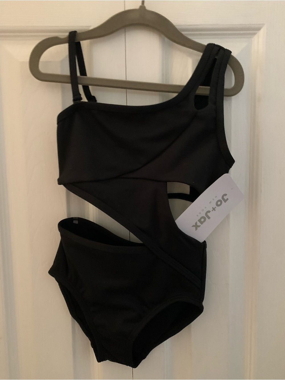 Jo + Jax girls black leotard size youth X-small NWT